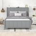 Full Size Platform Bed w/ Drawers & Storage Shelves Storage Bed Frame for Kids Teens Adults Space-Saving, Easy Assembly, Gray