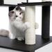 59in. Large Cat Tree Condo Cabinet Multi-Layer Cat Tower Natural Sisal Scratching Posts Nest Furniture Style