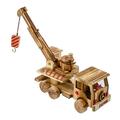 Crane Model 1pc Wooden Simulation Crane Retro Excavator Tractor Hand Made Wood Toy Home Ornaments for Kids Children