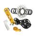 Baoblaze Bike Single Speed Conversion Kit Aluminum Alloy Speed Converter with Spacers 22T Golden