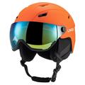 Lixada Integrated Ski Helmet with Removable Visor Goggles Essential Safety Headgear for Men and Women Snowboarders