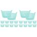 20 Pcs Plastic Shopping Basket Toy for Kids Kids Storage Baskets Shopping Toddler