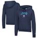 Women's Champion Navy Winnipeg Jets Powerblend Fleece Pullover Hoodie