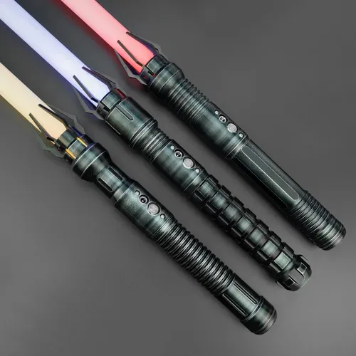 Thy saber RGB Lichtschwert Neo Pixel glatte Schaukel schwere Duell Laser Schwert Metall Griff Weihnachten Cosplay Jedi Spielzeug Kampfs erie