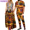 2 stück Set Afrikanische Kleidung für Paar Mode Frauen Maxi Kleid Männer Hosen und Tops Set Afrikanische Kleidung für Hochzeit party WYQ710