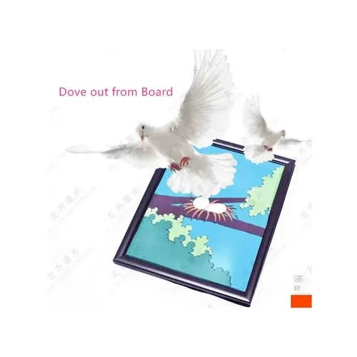 Dove Rahmen/Dove Aus Board (zwei dove version),Dove Magie, Bühne Magie Trick, close up, Spaß, Straße, Mental, Magia Spielzeug, Witz