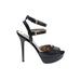 Sam Edelman Heels: Black Shoes - Women's Size 8 - Peep Toe