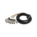 DTM803 Male DB-25 to 8-Channel Male 3-Pin XLR Snake Cable - 9.9 (3.0 m)