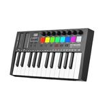 OWSOO MIDI Controller 25 Key Portable Keyboard Piano USB Type C Lightweight for Electronic Music Production