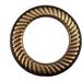 Large Antique Brass Design #12 Metal Curtain Drapery Hardware Supplies #12-1 9/16 Inch Inner Diameter Decorative Grommet/Rings W/Washer Eyelet Lot Of 10/25 / 50/100 Pcs (Pack Of 10)