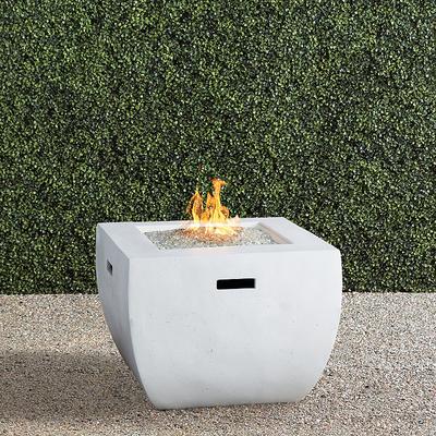 Fire Table in White Finish, Bryson - Frontgate