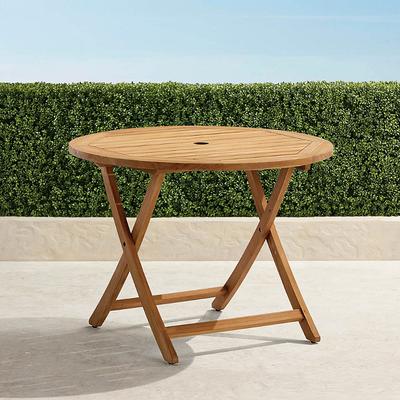 Eden Teak Folding Table - Frontgate
