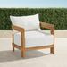 Porticello Teak Lounge Chair - Linen Flax - Frontgate