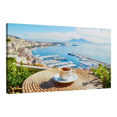 Elephant Stock 45" x 30" Coffee at Naples Canvas Wall Art