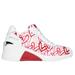 Skechers Women's Mark Nason x JGoldcrown: A Wedge Sneaker | Size 8.5 | White/Red | Textile/Leather