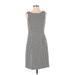 White House Black Market Casual Dress - A-Line Scoop Neck Sleeveless: Black Dresses - Women's Size 2