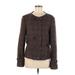 BOSS by HUGO BOSS Blazer Jacket: Brown Plaid Jackets & Outerwear - Kids Girl's Size 14