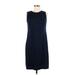 Old Navy Casual Dress - Shift: Blue Solid Dresses - Women's Size Medium