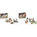 PLAYMOBIL Asterix 71268 Numerobis und die Schlacht um den Palast & Asterix 71270 Cäsar und Kleopatra, Leopard und eine Chaiselongue