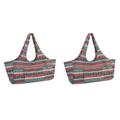 BESPORTBLE 2pcs Yoga Mat Carry Bag Yoga Mat Backpack Yoga Kit Bag Printed Canvas Bag Yoga Mat Tote Canvas Duffle Bag Yoga Mat Gym Bag Yoga Mat Case Yoga Mat Carrier Folk- Bag