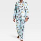 Disney Other | Disney 100 Mickey Mouse & Friends Matching Mens Pajama Set Nwt | Color: Blue/Red | Size: Xl