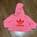 Adidas Tops | Cropped Adidas Hoodie Sz Small | Color: Orange/Pink | Size: S