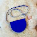 Kate Spade Bags | Kate Spade Saturday Half Circle Blue Crossbody Bag | Color: Blue/White | Size: Os