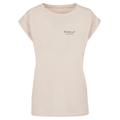 T-Shirt MERCHCODE "Damen Ladies Love Yourself First Extended Shoulder Tee" Gr. XXL, beige (whitesand) Herren Shirts T-Shirts