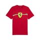 T-Shirt PUMA "Scuderia Ferrari Race Big Shield Motorsport Heritage T-Shirt" Gr. S, rot (rosso corsa red) Herren Shirts T-Shirts