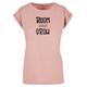 T-Shirt MERCHCODE "Merchcode Damen Ladies Spring - Bloom and grow T-Shirt" Gr. XL, rosa (duskrose) Herren Shirts T-Shirts