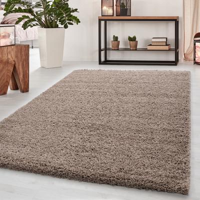 Hochflor-Teppich AYYILDIZ TEPPICHE "Dream Shaggy", beige, B:200cm H:50mm L:290cm, Kunstfaser, Teppiche, Langflor, auch in rund, Läufer, Wohnzimmer Schlafzimmer Image