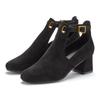 Stiefelette LASCANA, Damen, Gr. 38, schwarz, Obermaterial: 100% Textilmaterial. Futter: 100% Lederimitat. Decksohle: 100% Lederimitat. Laufsohle: 100% Synthetik, unifarben, casual, Schuhe, Stiefel, Boots mit Blockabsatz und besonders softer...