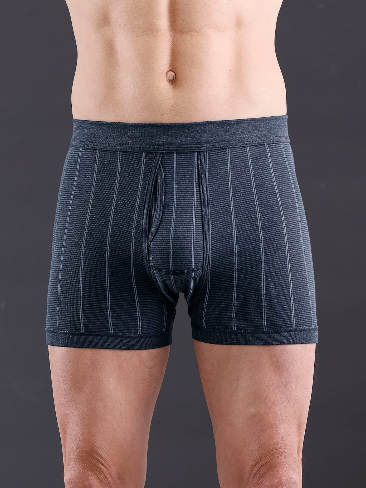 Schlüpfer WÄSCHEPUR, Herren, Gr. 6, blau (marine, gestreift), 75% Baumwolle, 25% Polyester, Unterhosen Image