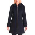 Michael Kors Jackets & Coats | Michael Kors Navy Blue Petite Hooded Notched-Collar Trench Coat | Color: Blue | Size: Xsp