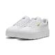 Sneaker PUMA "Karmen Metallic Shine Sneakers Damen" Gr. 41, weiß (white silver gold metallic) Schuhe Sneaker