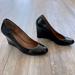 Coach Shoes | Coach Black Patent Wedges Size 8 | Color: Black | Size: 8