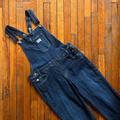 Levi's Pants & Jumpsuits | Levi's Premium Big E Women's Dark Blue Denim Jean Bib Jumpsuit Romper Overalls | Color: Blue | Size: 16w