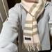 Burberry Accessories | Burberry Wool And Cashmere Authentic Scarf. Pink, Beige, Cream And Light Blue | Color: Pink/Tan | Size: 68”L X 11 ½ “ W