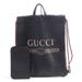 Gucci Bags | Gucci Bag Drawstring Purse Backpack Leather Black | Color: Black/Brown | Size: Os
