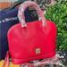 Dooney & Bourke Bags | Dooney & Bourke Zip Zip Satchel; Red Leather W/Red Interior; Db Dust Bag: New Wt | Color: Red | Size: Os