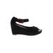 Johnston & Murphy Wedges: Black Print Shoes - Women's Size 9 - Round Toe