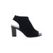 Impo Heels: Black Print Shoes - Women's Size 6 1/2 - Peep Toe