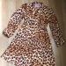 Kate Spade Dresses | Kate Spade Panthera Shirt Dress Us Sz 6 | Color: Brown/Gold | Size: 6