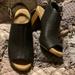 Giani Bernini Shoes | Giani Bernini Black And Tan Memory Foam Sandals. Size 8m. | Color: Black/Tan | Size: 8m