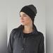 Lululemon Athletica Accessories | Lululemon Run With Me Toque Beanie, Reversible | Color: Black/Gray | Size: Os
