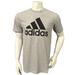 Adidas Shirts | Adidas Mens Athletic T-Shirt Gray Black Logo Short Sleeve M New | Color: Black/Gray | Size: M