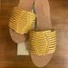 Madewell Shoes | Madewell Huarache Slide Sandals Bnwot - Size 8.5 | Color: Gold/Yellow | Size: 8.5