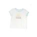 Justice Short Sleeve T-Shirt: White Tops - Kids Girl's Size 6