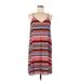 Vince Camuto Casual Dress - Shift V Neck Sleeveless: Pink Color Block Dresses - Women's Size Small