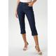 Caprijeans ANISTON SELECTED Gr. 48, N-Gr, blau (dark blue) Damen Jeans Röhrenjeans